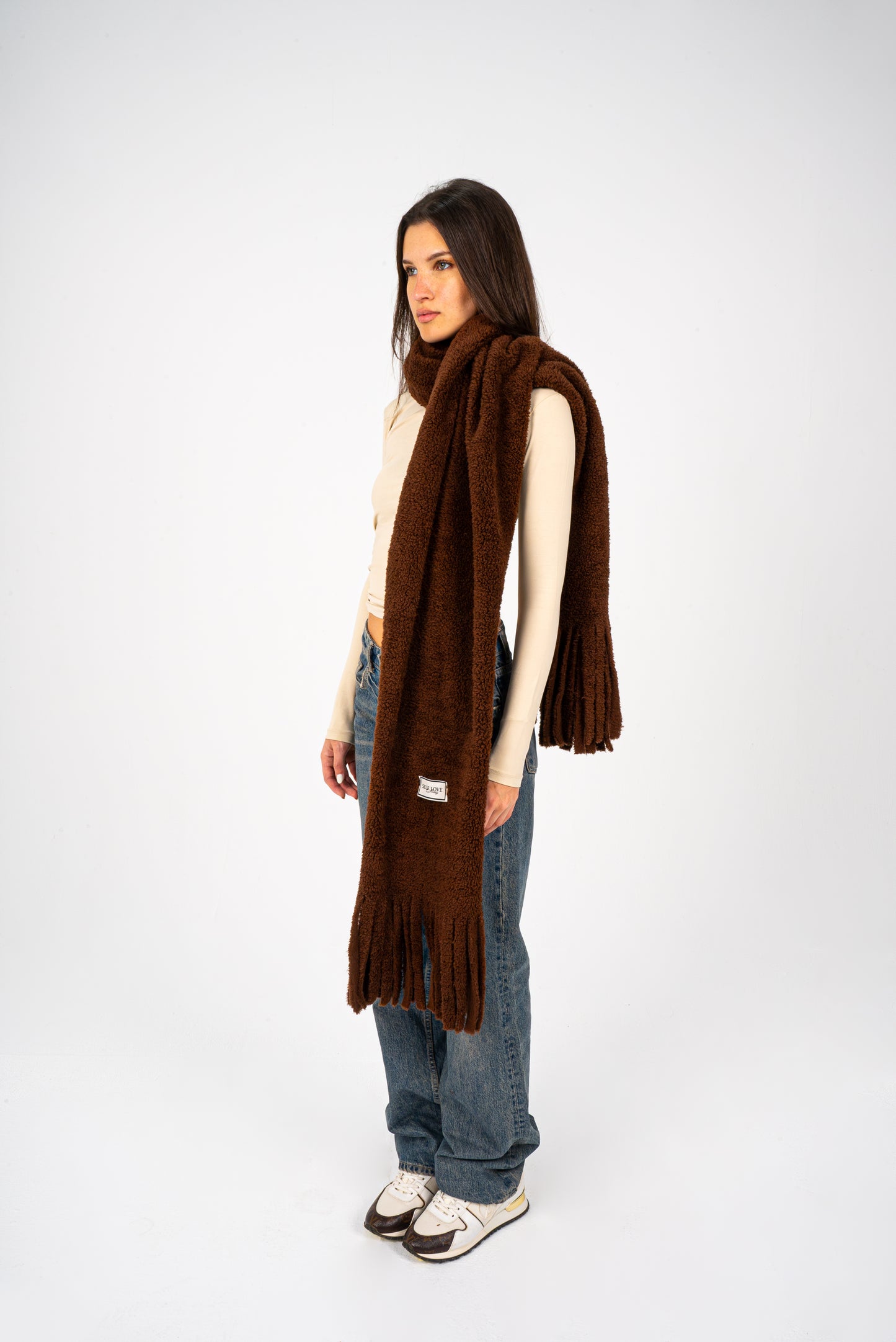 Chucky chunk scarf - Brown