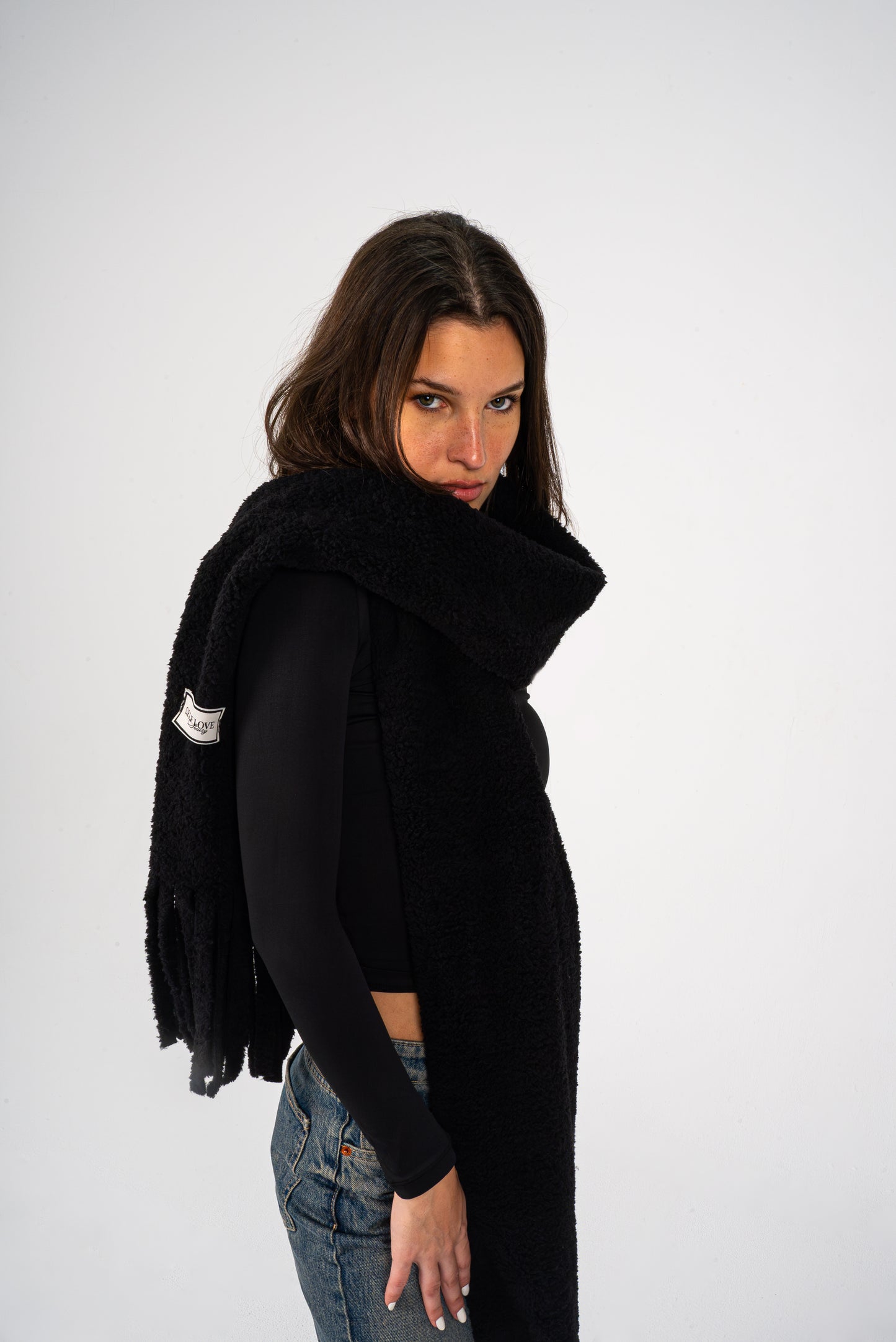 Chucky chunk scarf - Black